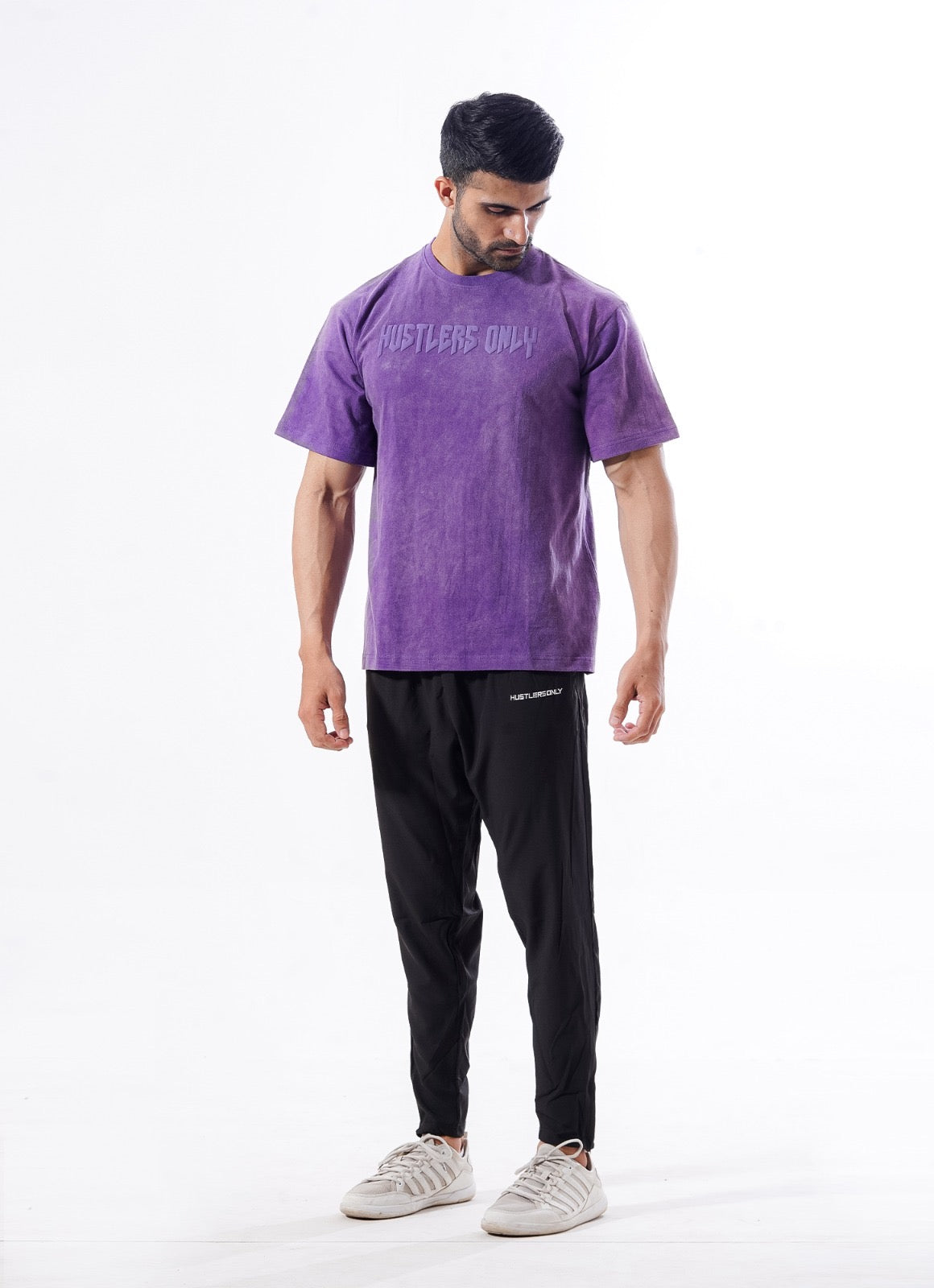 Drippy Acid Wash Tshirt - Purple