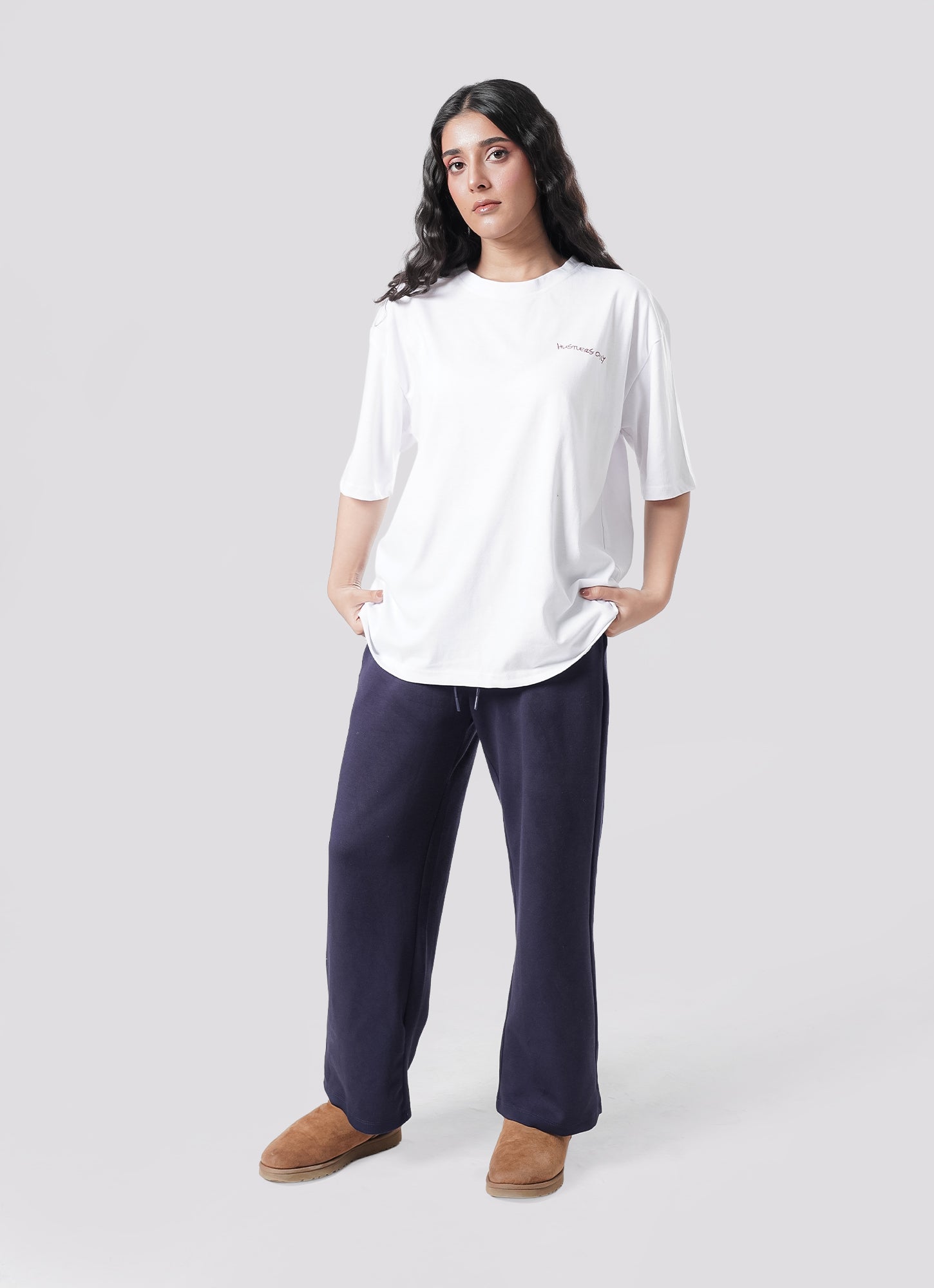 Graffiti Oversized T-Shirt - White.