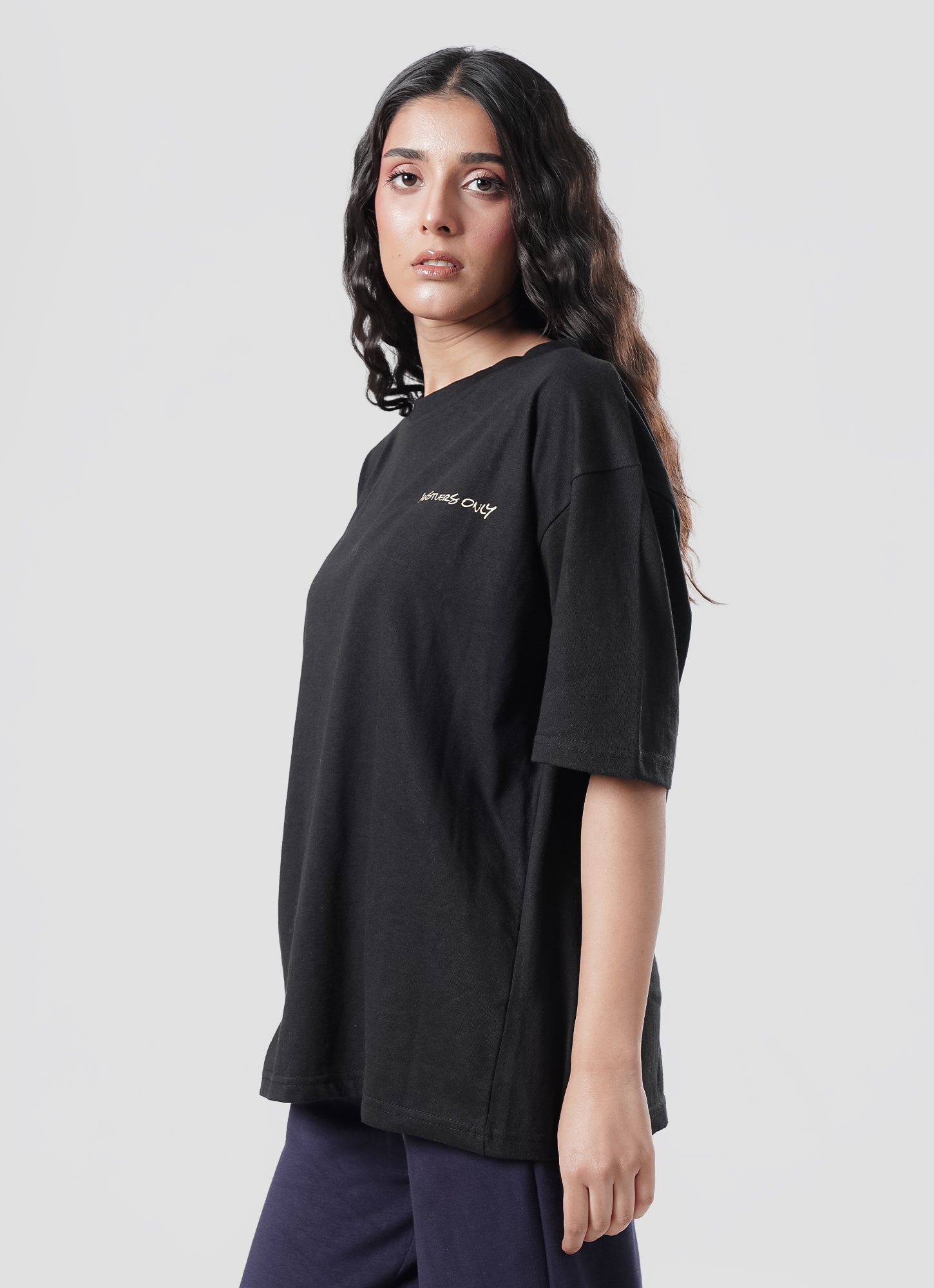 Graffiti Oversized T-Shirt - Black.