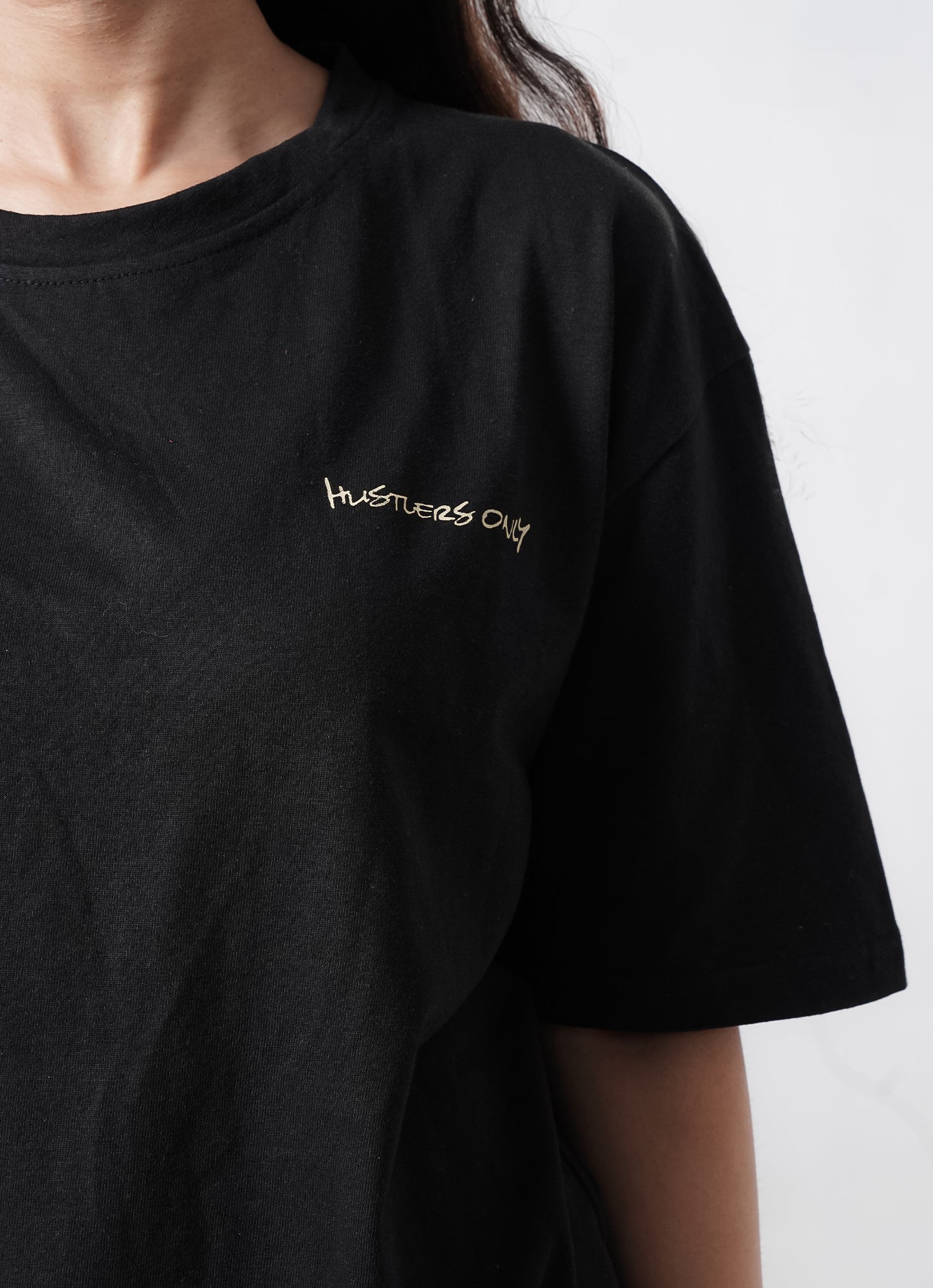 Graffiti Oversized T-Shirt - Black.