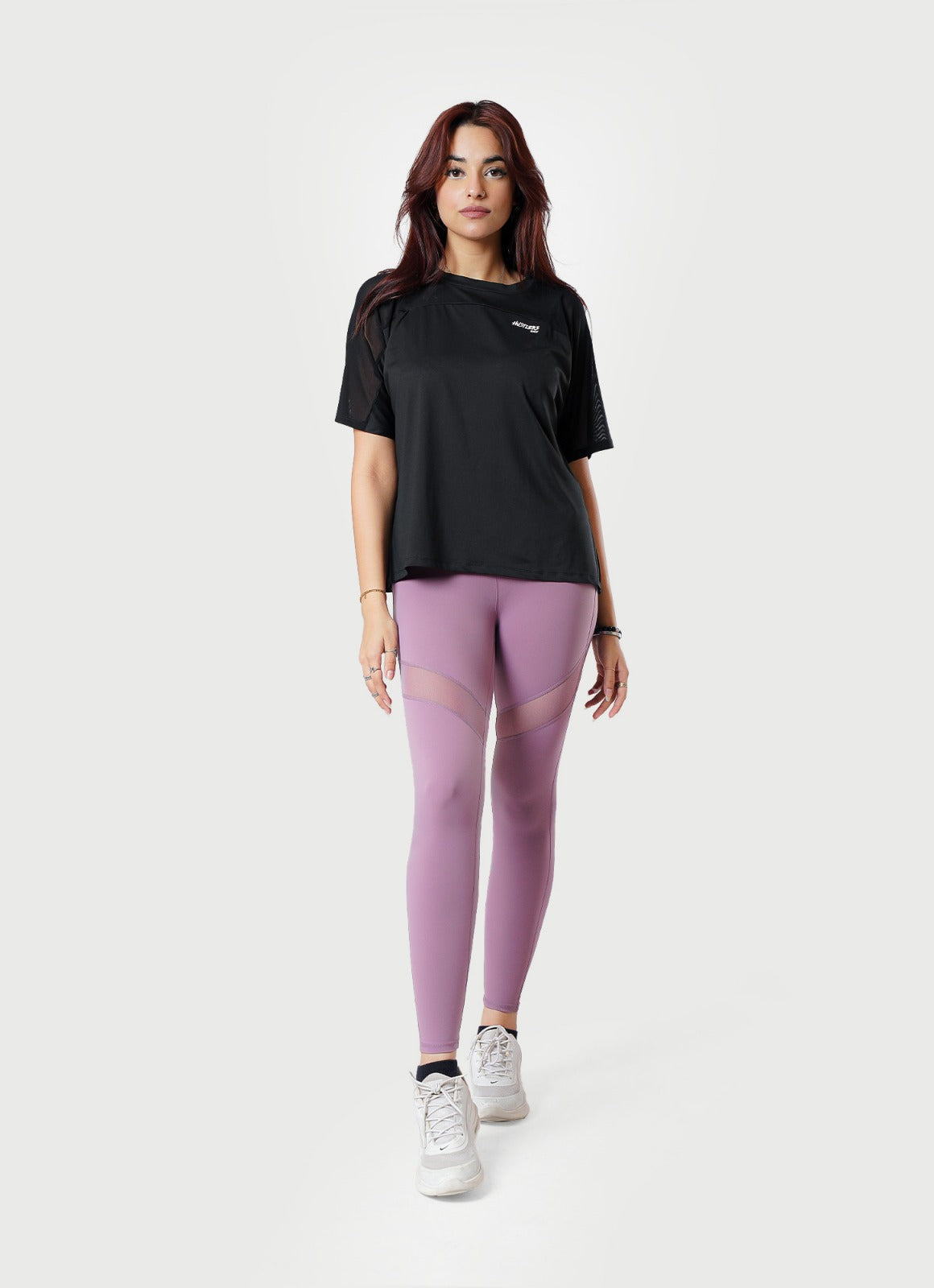 Performance Mesh Leggings - Pink