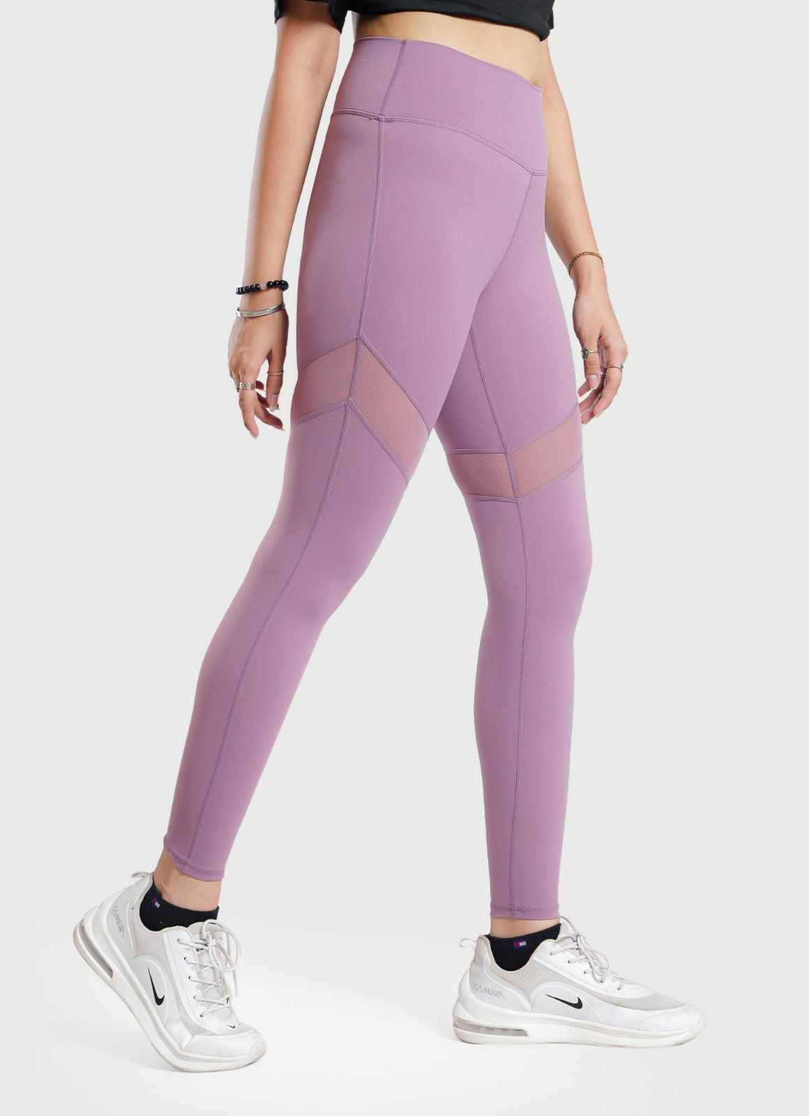 Performance Mesh Leggings - Pink