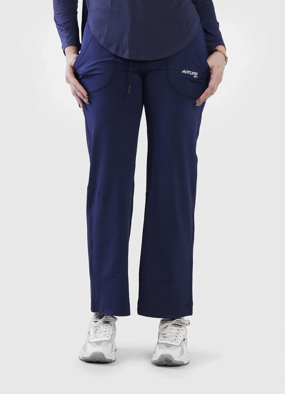 Blue Adapt Flared Seamless Leggings for Workout | HustlersOnlyPK