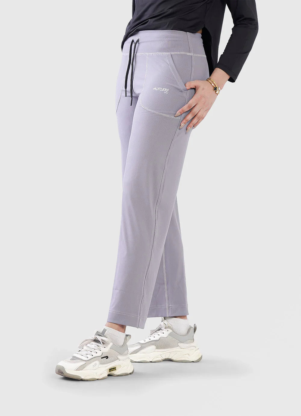 Grey Adapt Flared Seamless Leggings for Women | HustlersOnlyPK