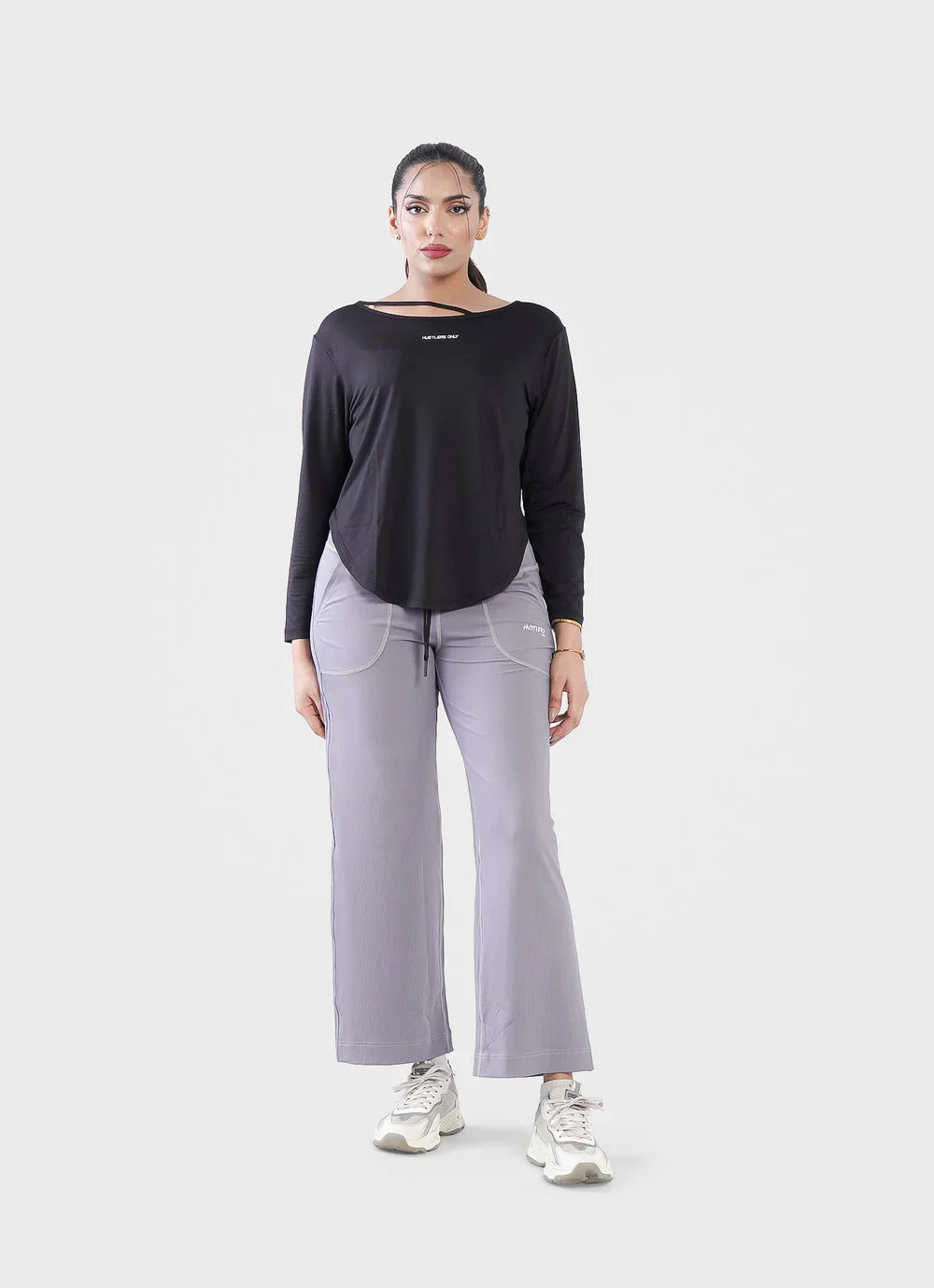 Grey Seamless Leggings for Women | HustlersOnlyPK