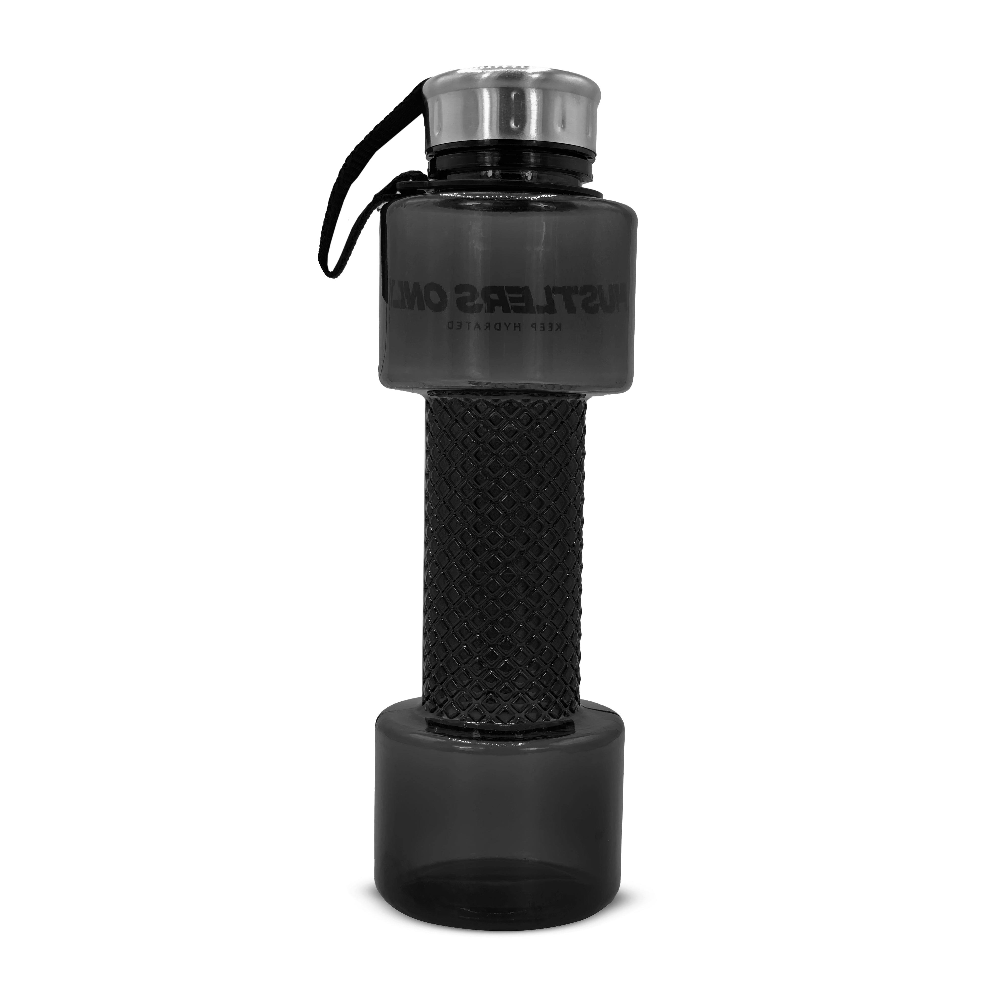 Dumbbell Water Bottle - Black