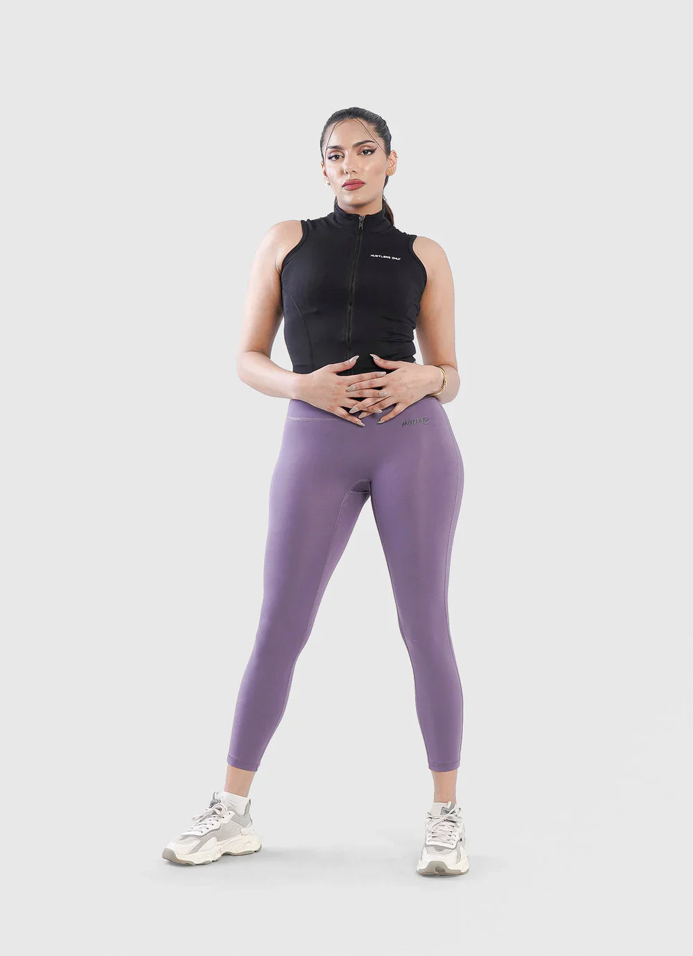 Black Code Zip Up Vest for Workout | HustlersOnlyPK
