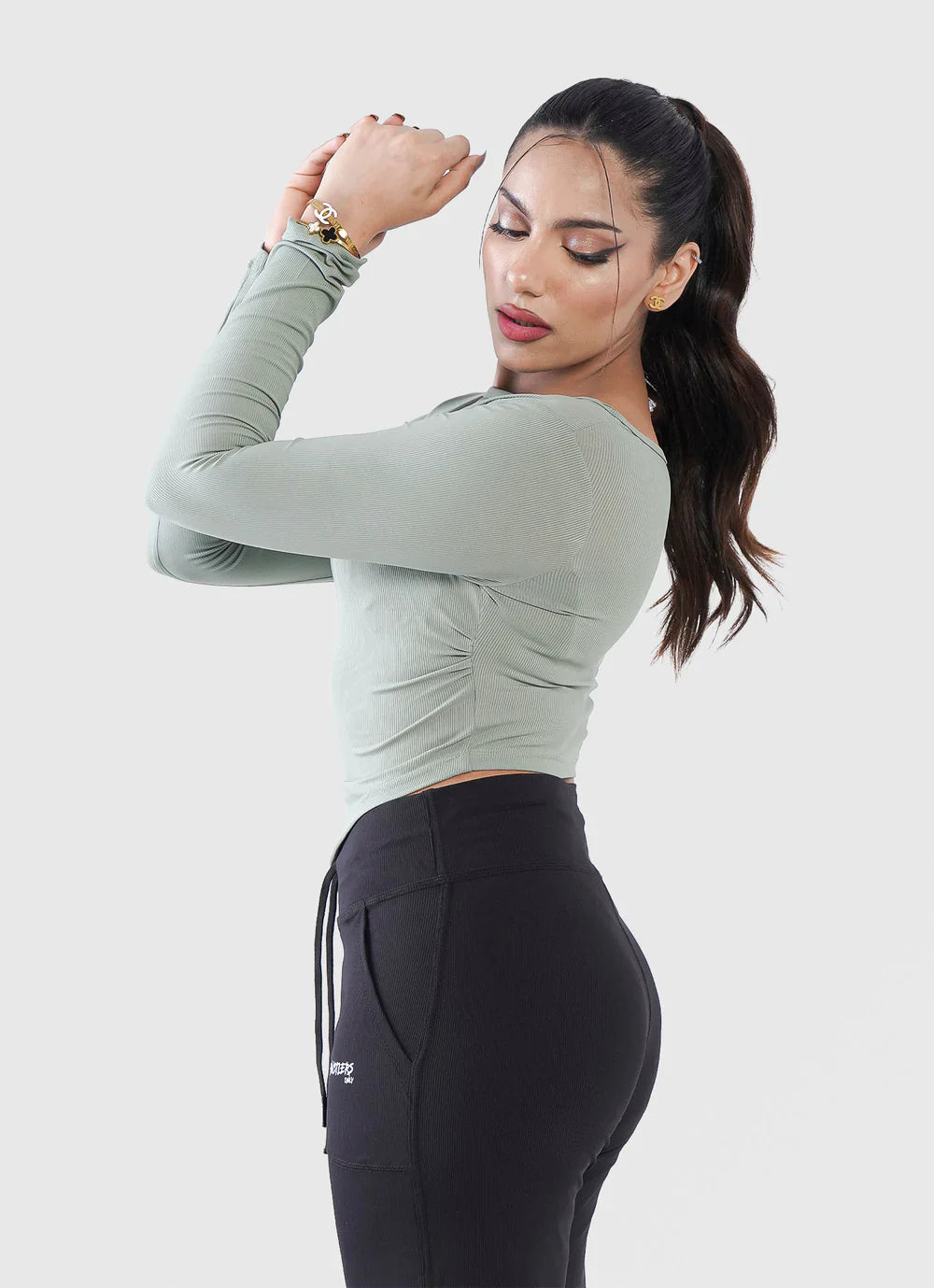 Green Diamond Crop Shirt | HustlersOnlyPK
