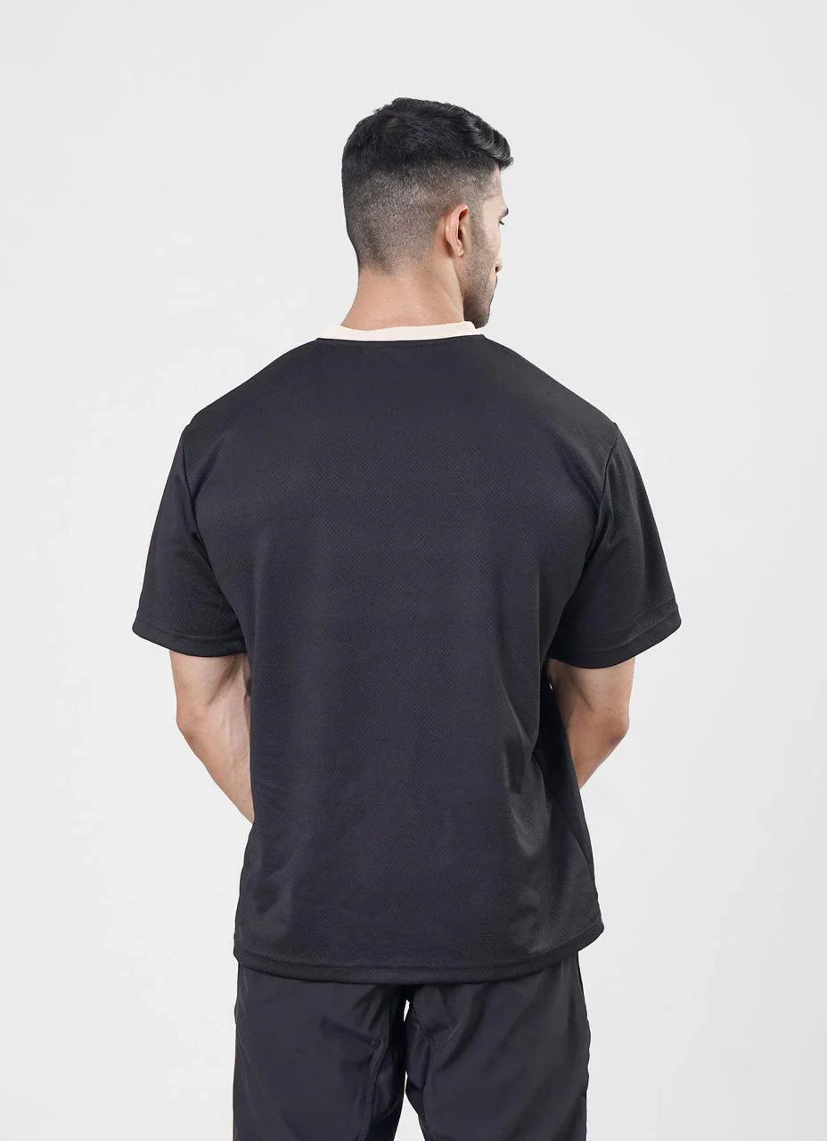 Black Mesh Basketball Tshirt for Mens | HustlersOnlyPK