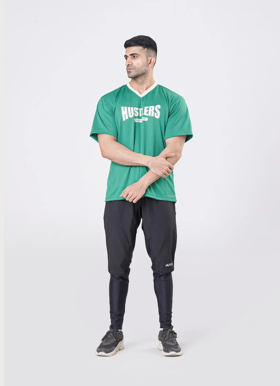 Basketball Green Tshirt | HustlersOnlyPK