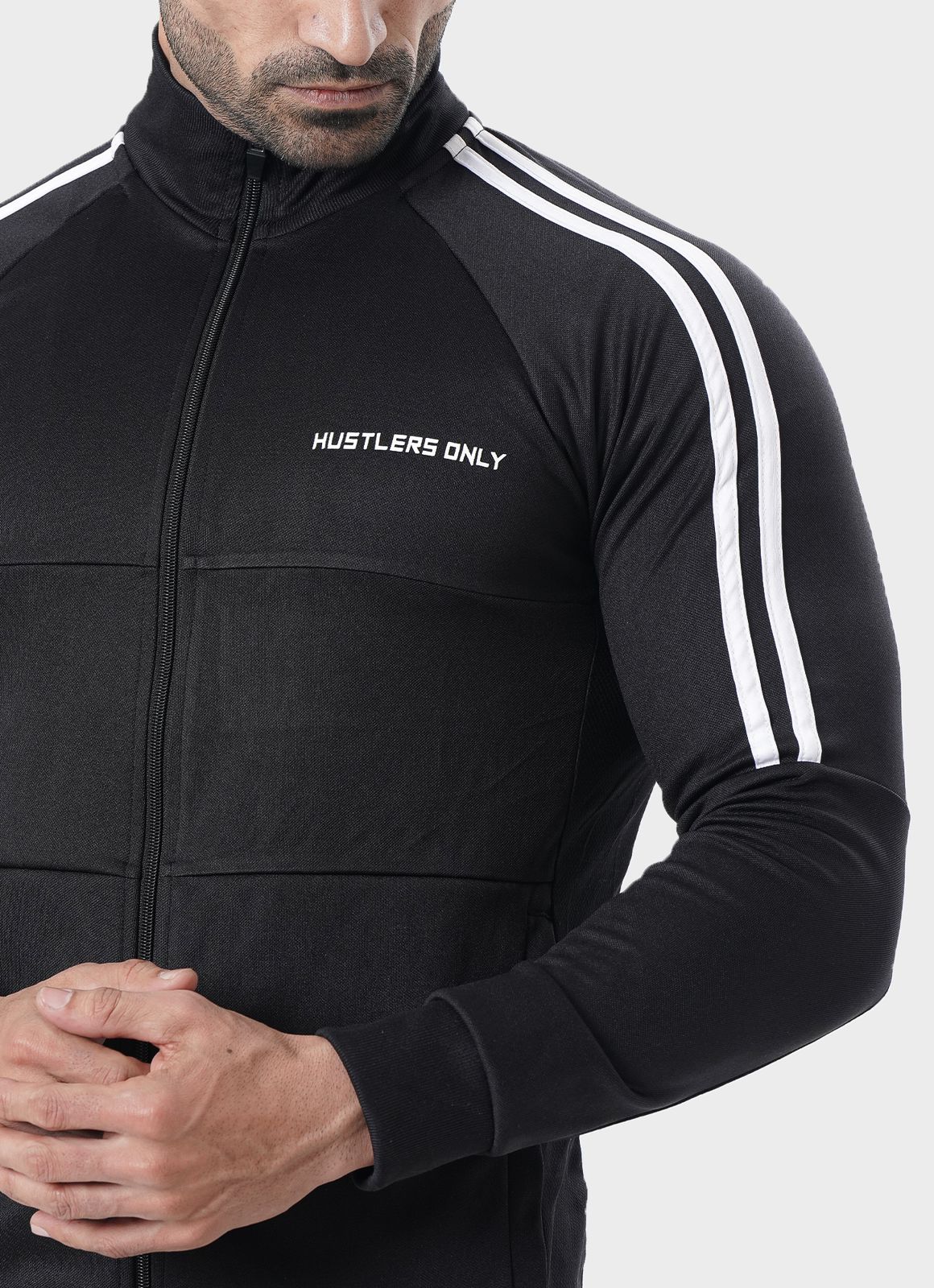 Muscle Fit Black Tracksuit | HustlersOnlyPK
