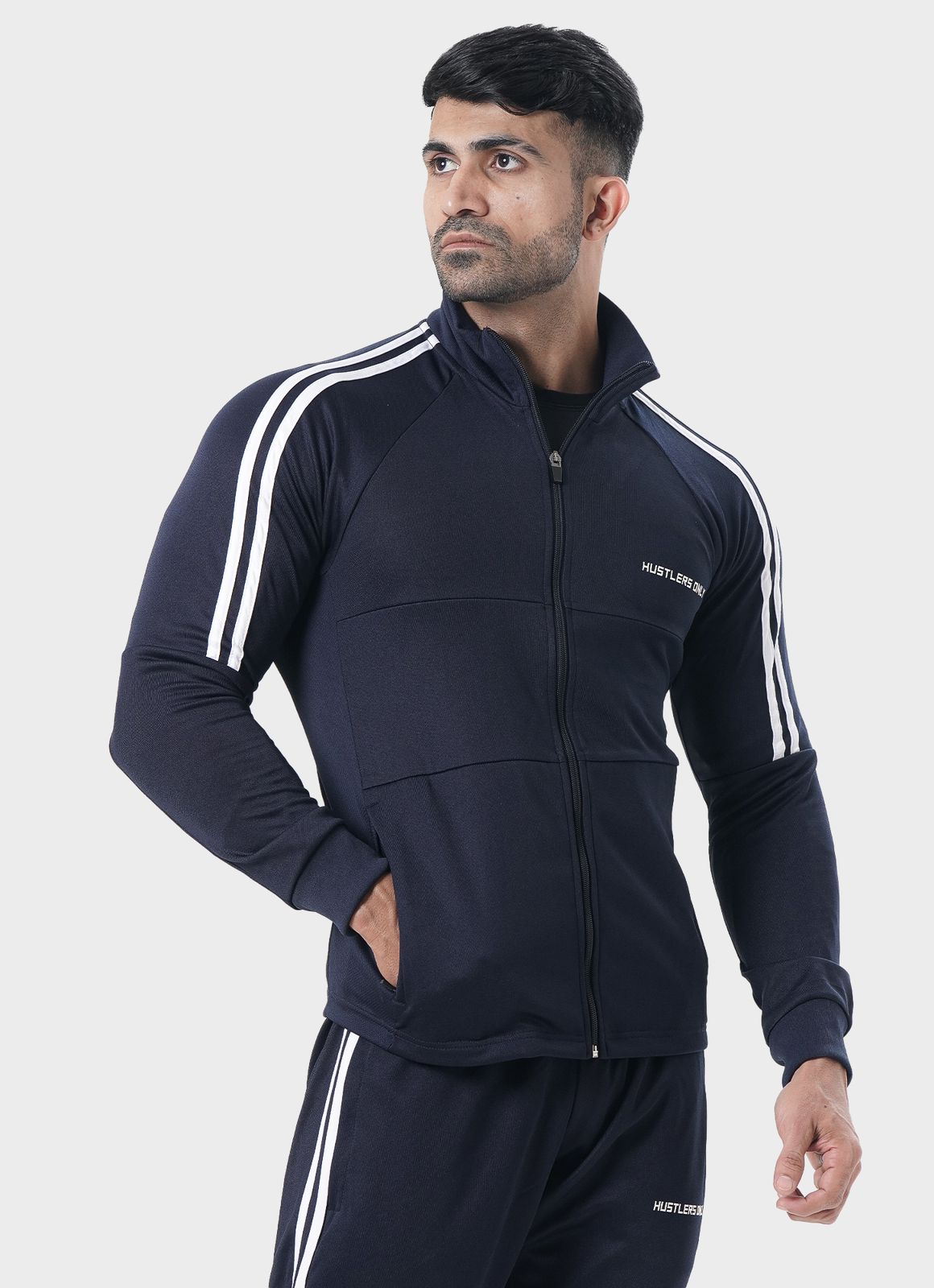 Muscle Fit Tracksuit Navy for Mens | HustlersOnlyPK