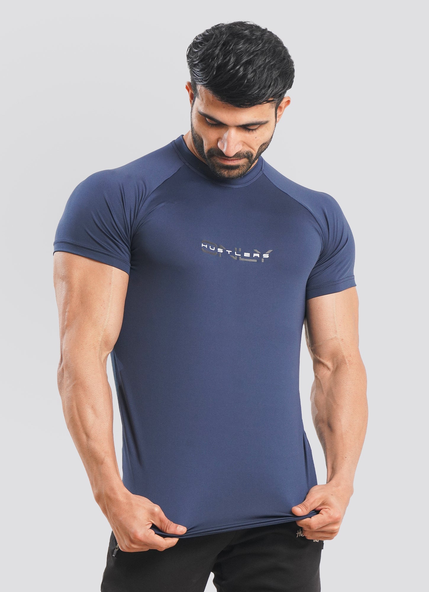 Utility Mesh Navy Tshirt for Mens | HustlersOnlyPK