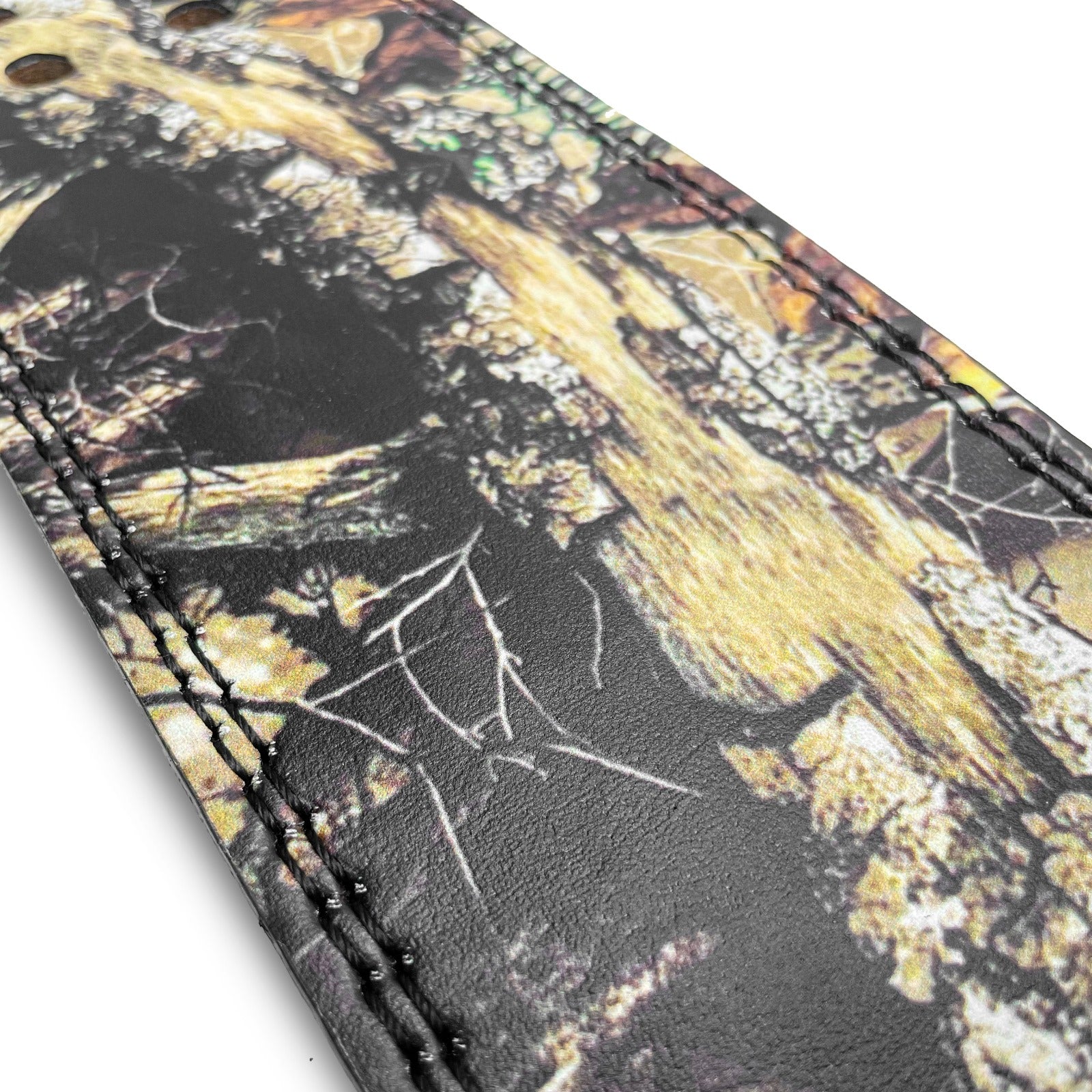 10mm Leaf Camo Lever Belt - Black