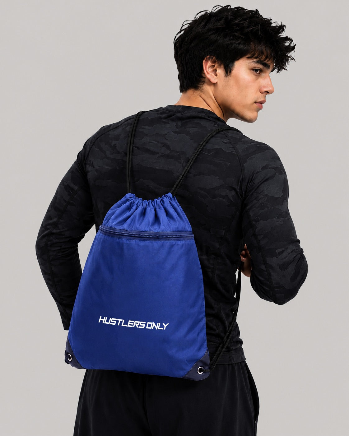 Draw String Bag - Blue