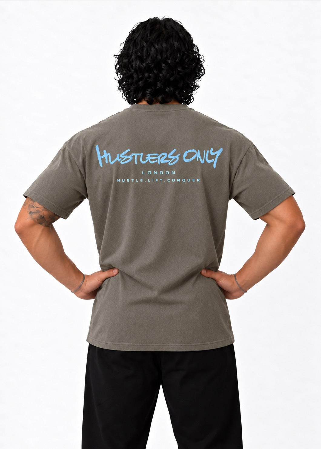 Graffiti Oversized T-Shirt - Grey