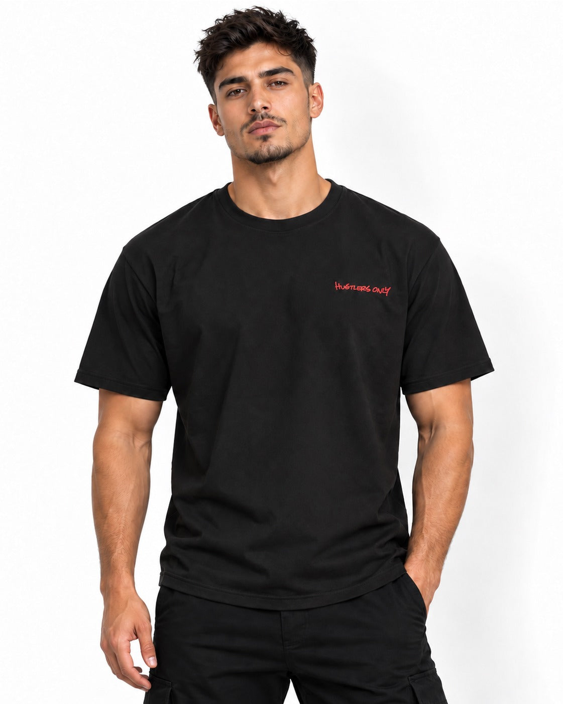 Graffiti Oversized T-Shirt - Red