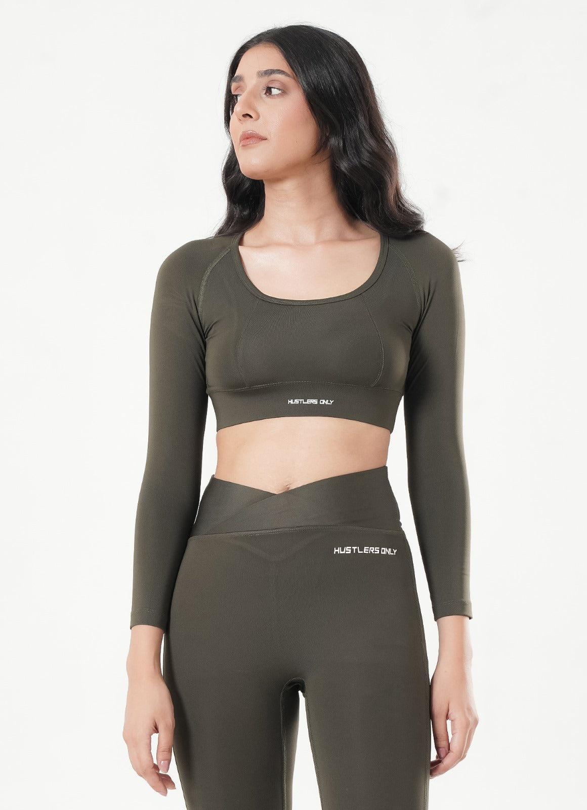 Cross Top - Olive