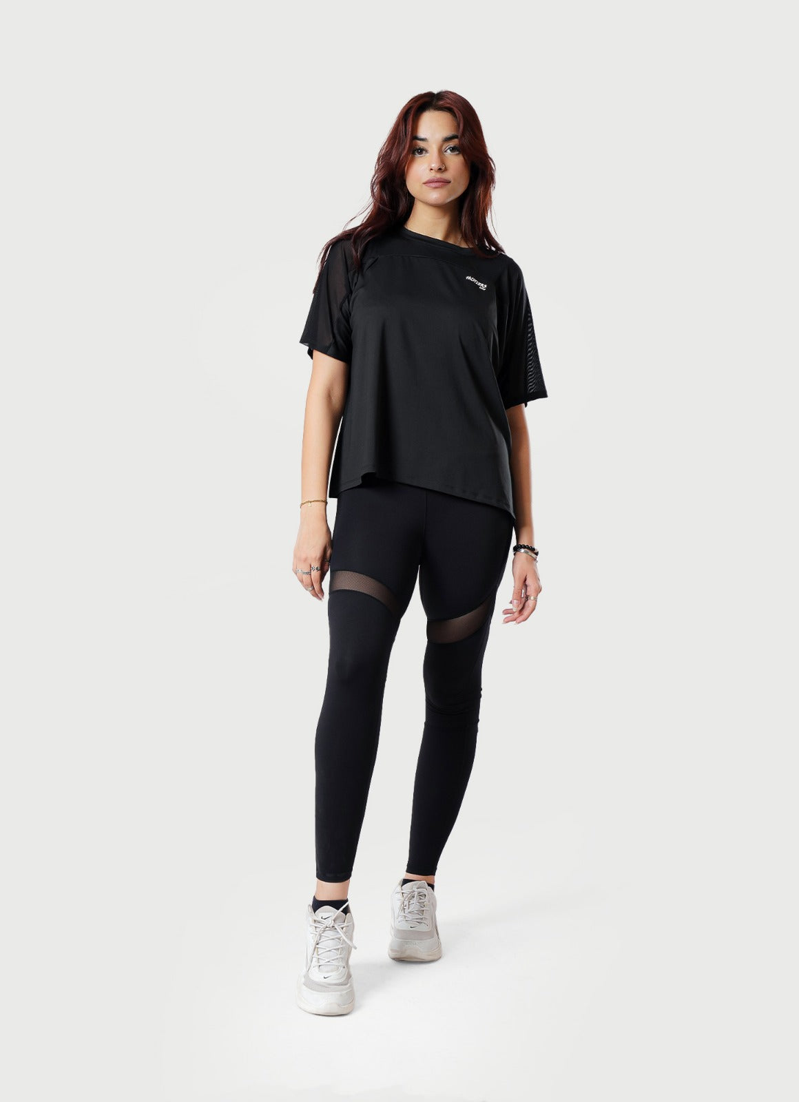 Performance Mesh Leggings - Black