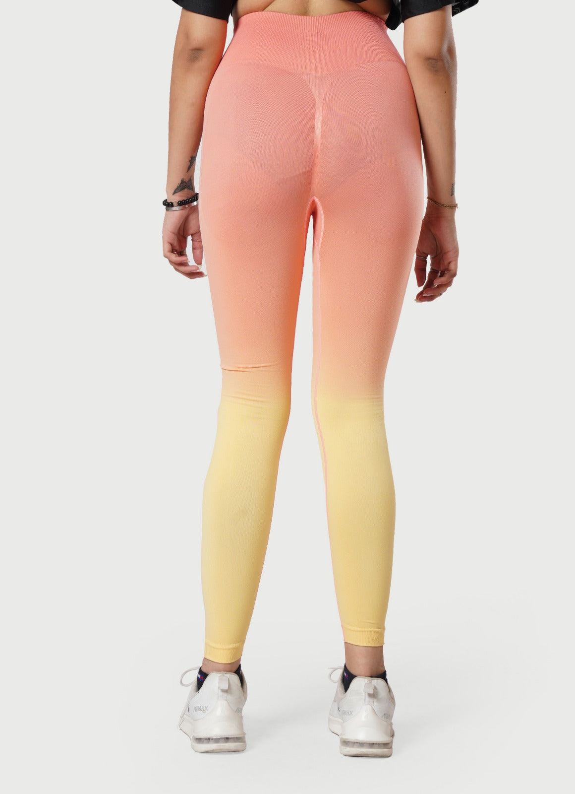 Dip Dye Seamless Leggings - Peach