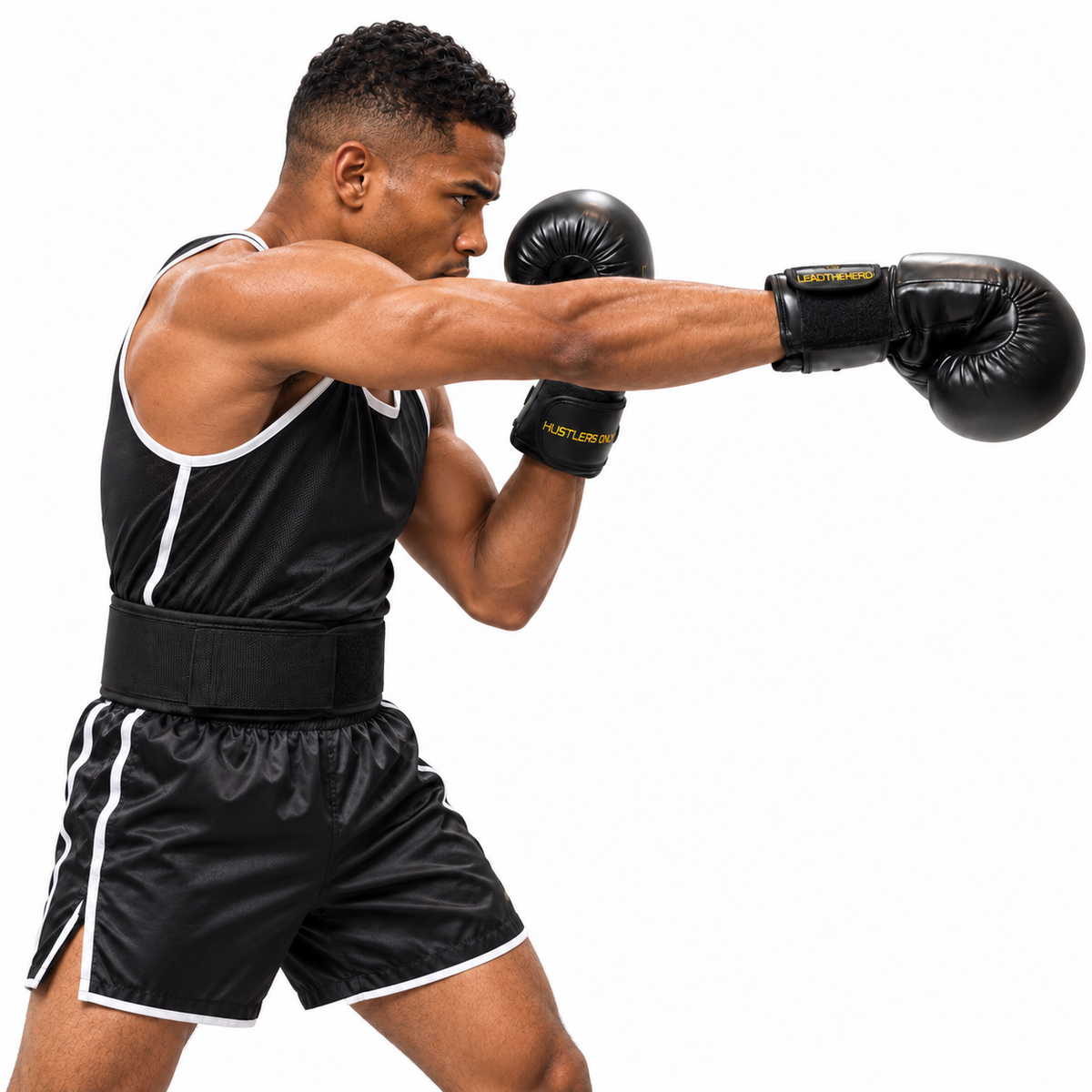 Boxing Gloves - Black & Yellow