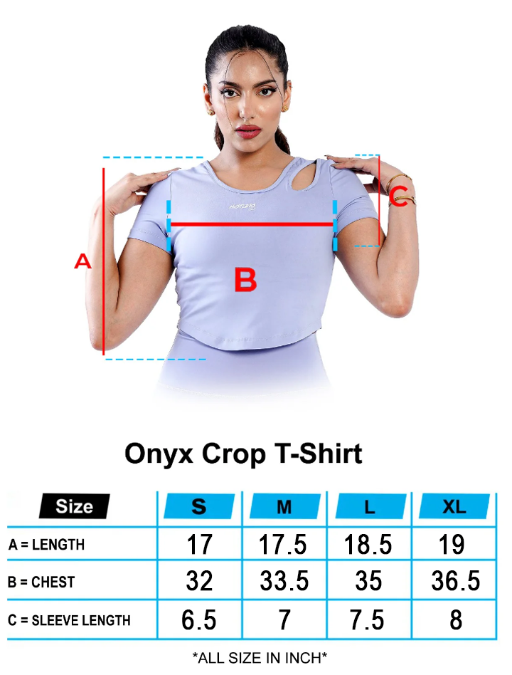 Onyx Crop T-Shirt - Blue