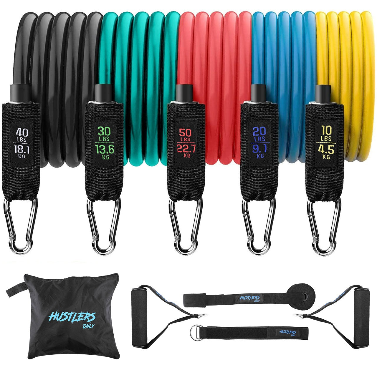 Buy 11 Pcs Resistance Band Set in Pakistan – hustlersonly-uae