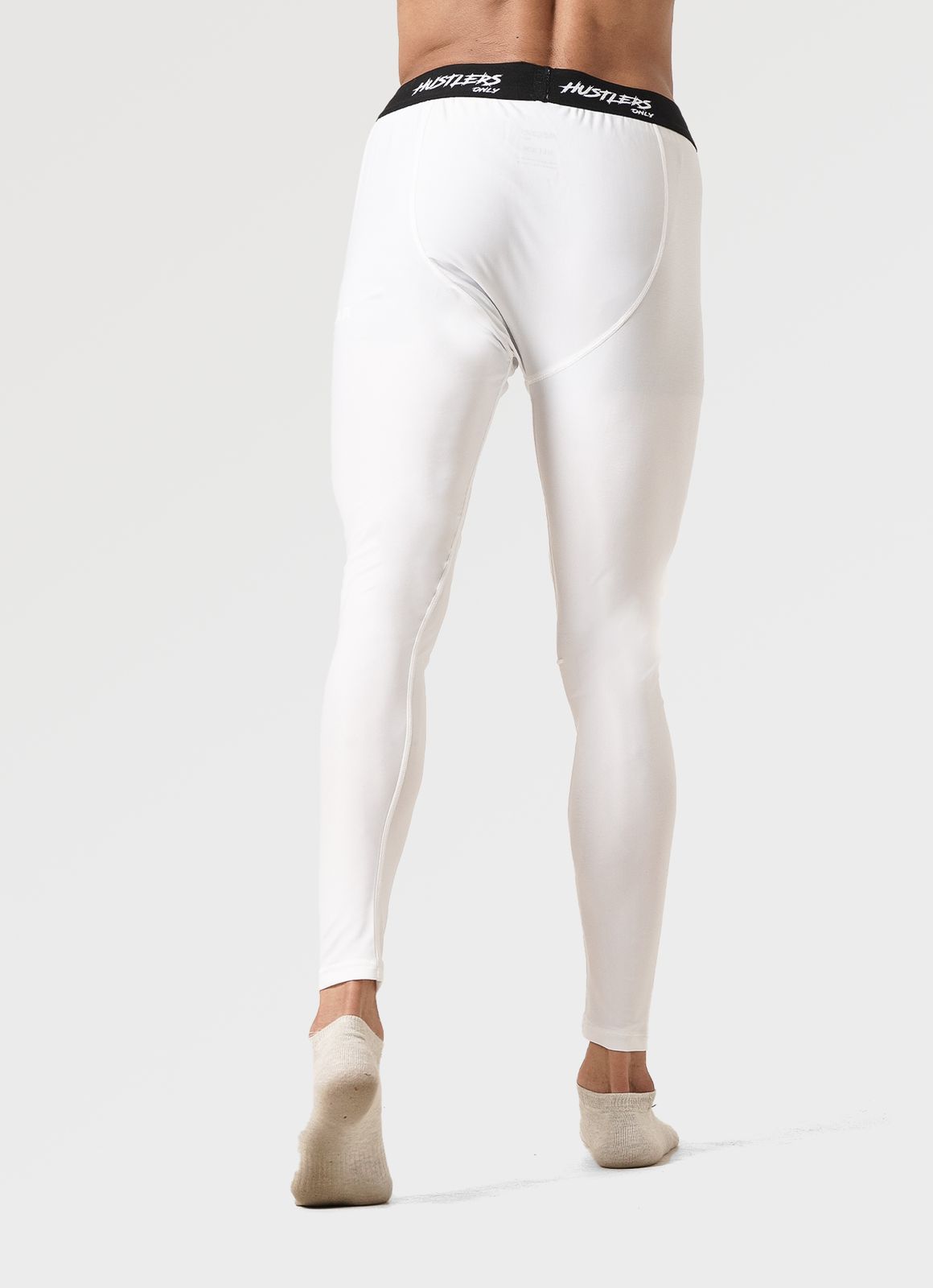 Compression Leggings for Men - White