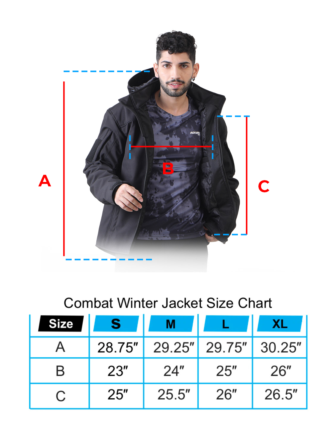 Winter Combat Jacket-Black