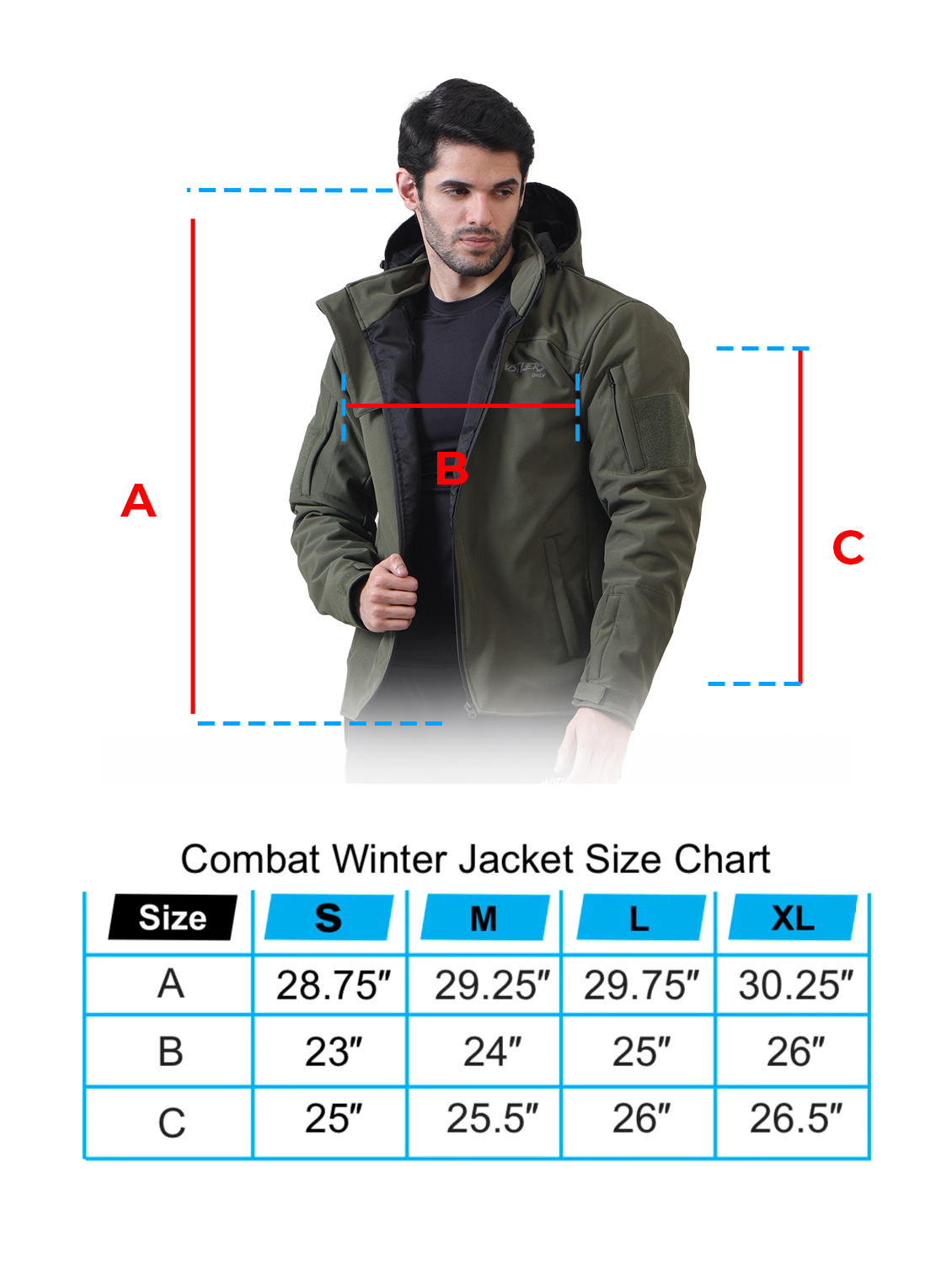 Winter Combat Jacket-Green