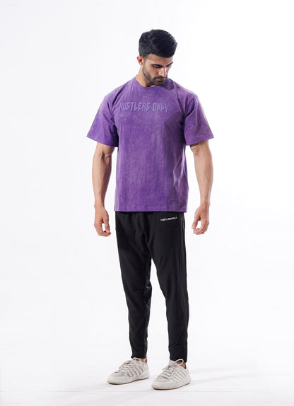 Drippy Acid Wash Tshirt - Purple