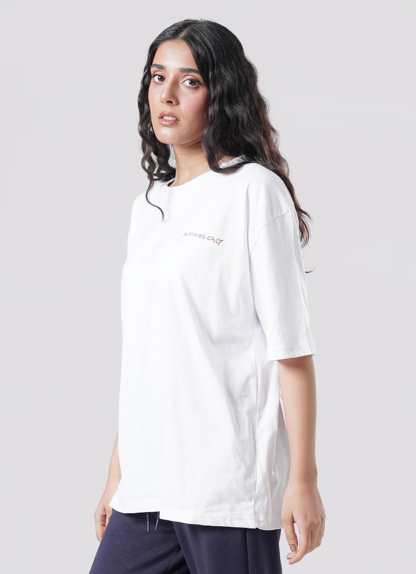 Graffiti Oversized T-Shirt - White.