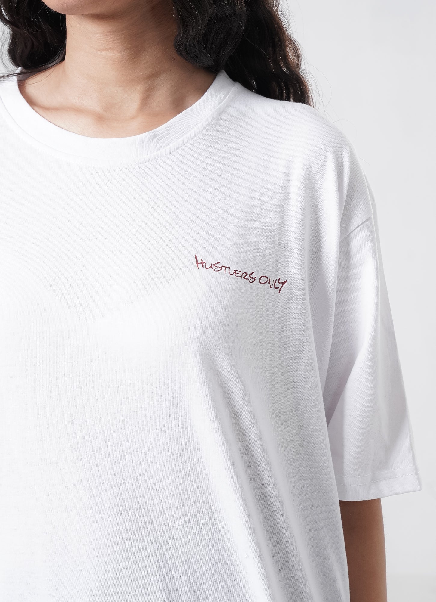 Graffiti Oversized T-Shirt - White.