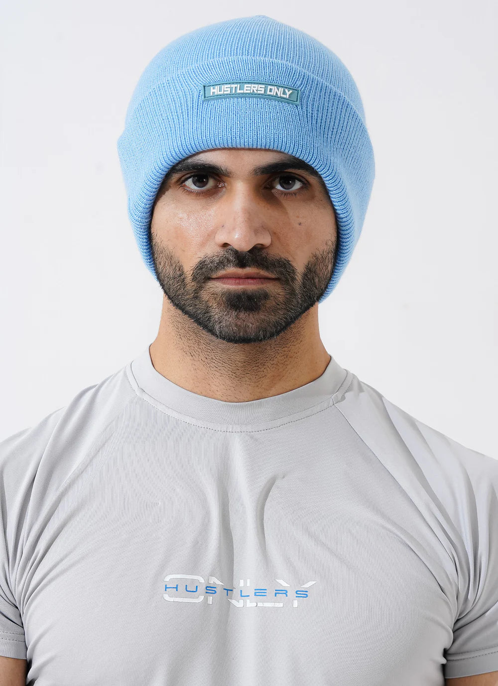Knitted Beanie - Sky Blue