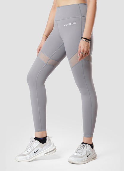 Performance Mesh Leggings - Grey