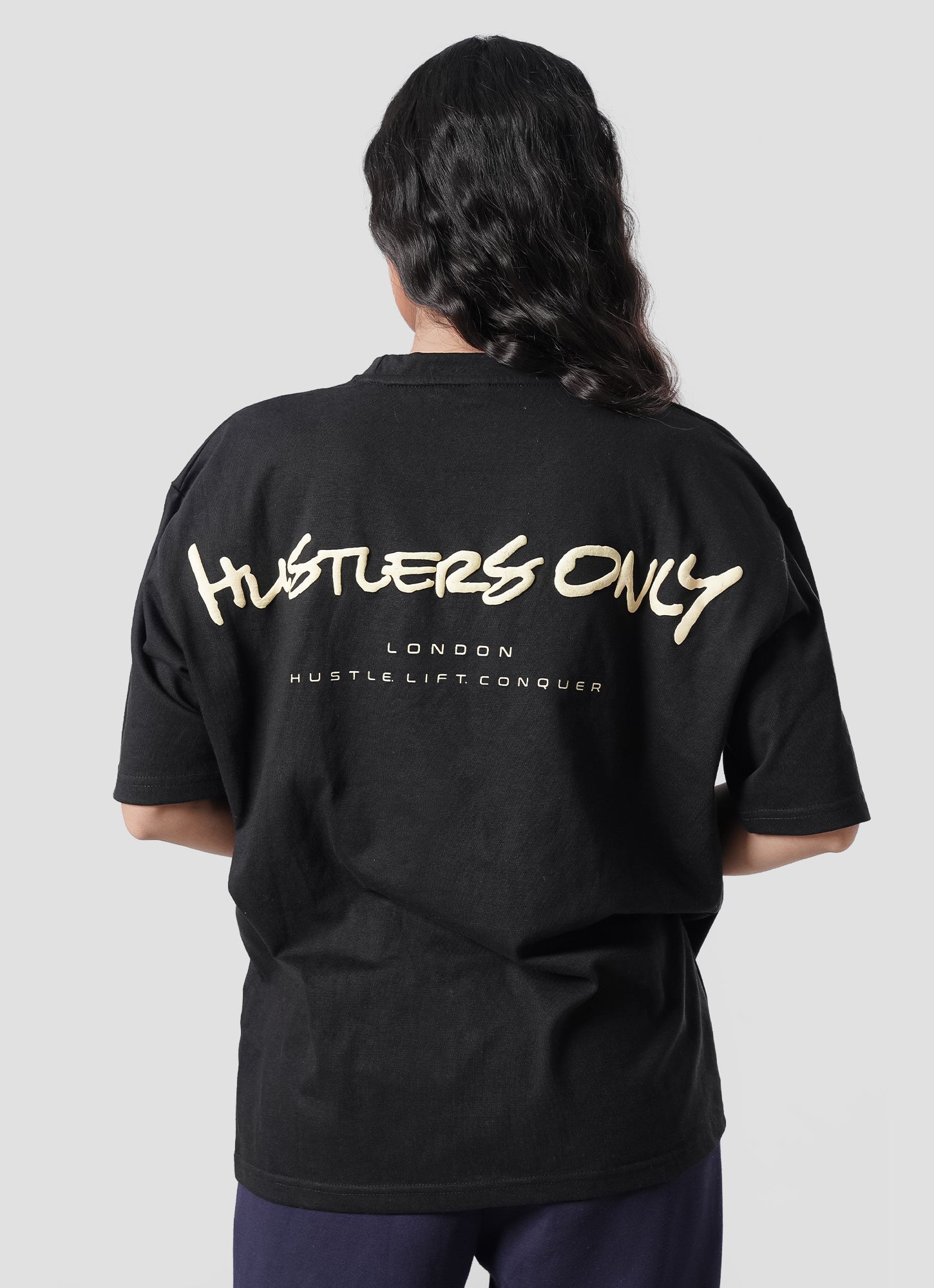 Graffiti Oversized T-Shirt - Black.