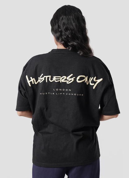 Graffiti Oversized T-Shirt - Black.