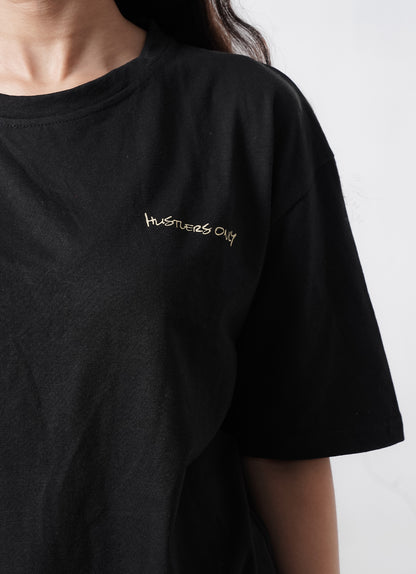 Graffiti Oversized T-Shirt - Black.