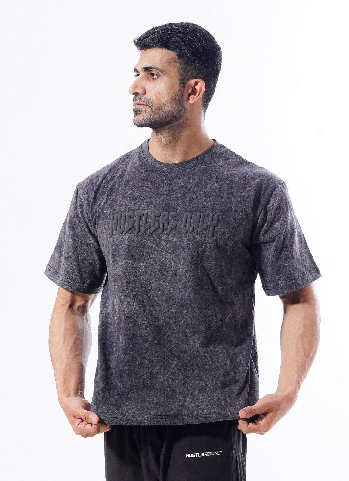 Drippy Acid Wash Tshirt - Black
