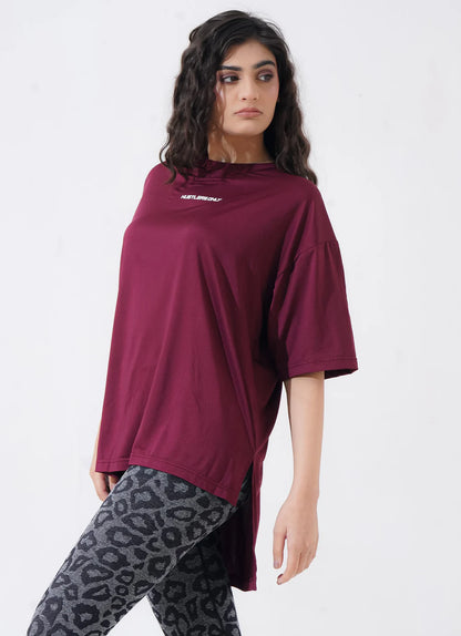 The Modest Top - Maroon