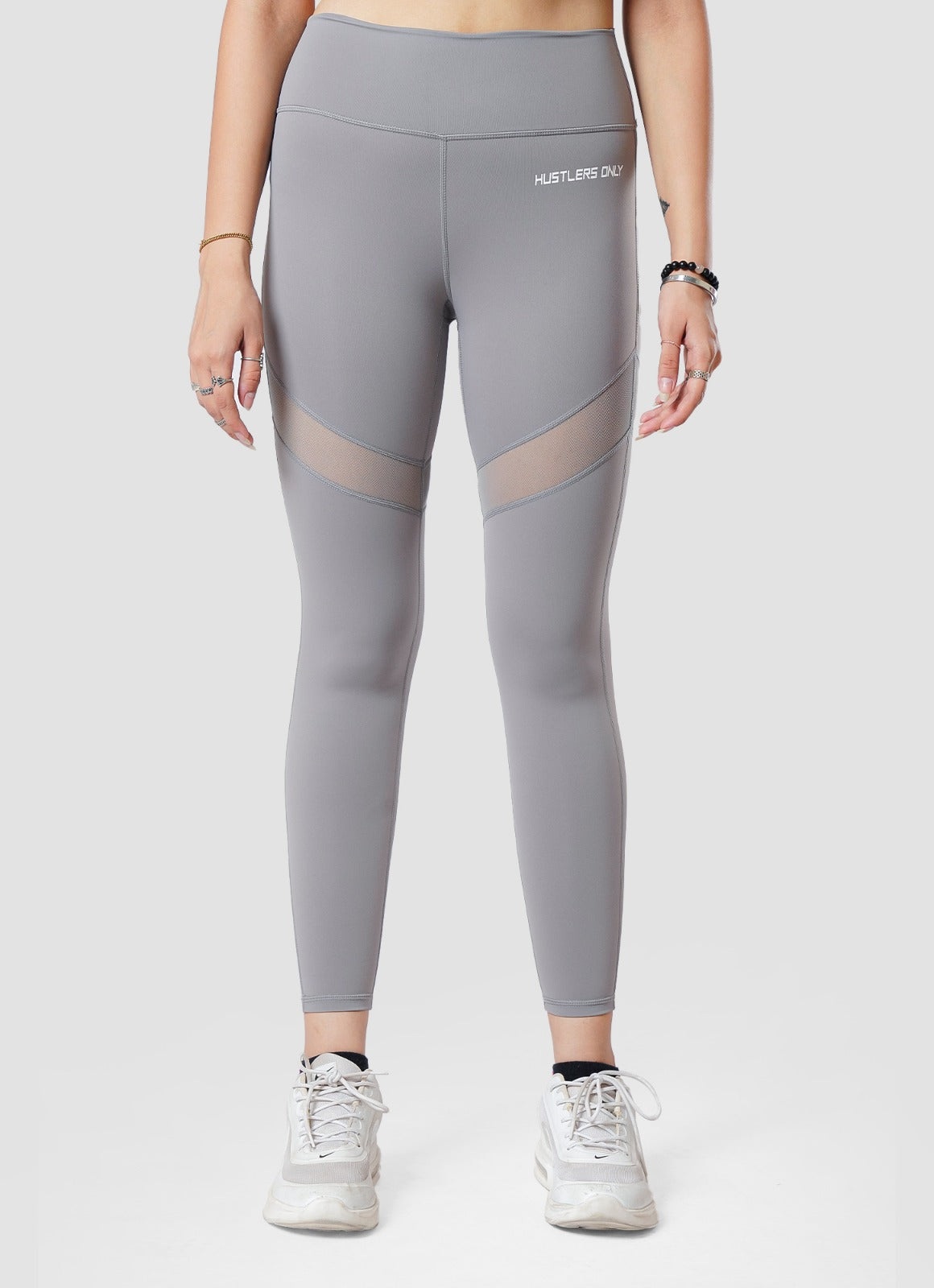 Performance Mesh Leggings - Grey
