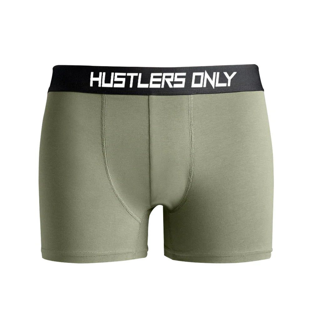 Soft Boxer Briefs - Olive Green
