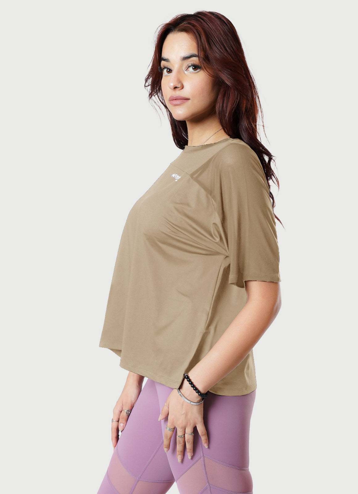 Breeze T-Shirt With Mesh - Sand