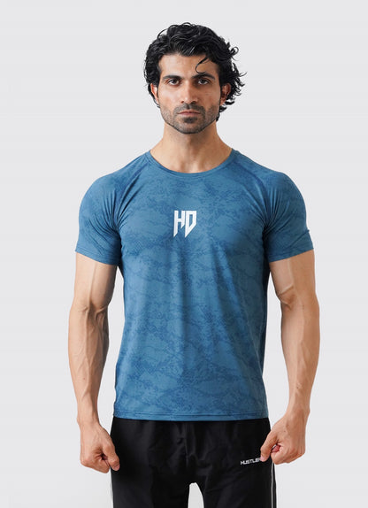 Statement Muscle Tshirt - Atlantic Blue
