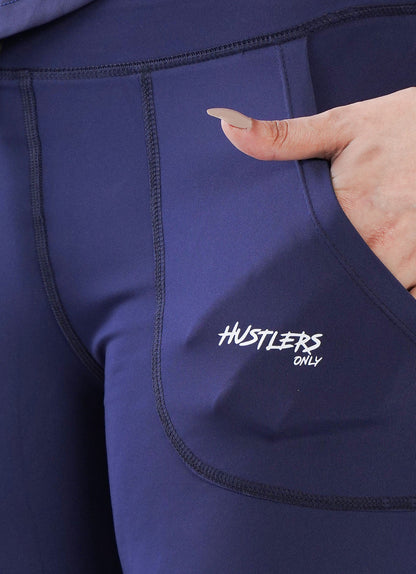 Blue Seamless Leggings for Women | HustlersOnlyPK