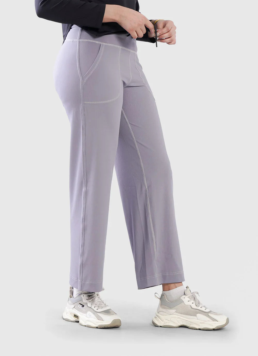 Grey Seamless Leggings for Women | HustlersOnlyPK