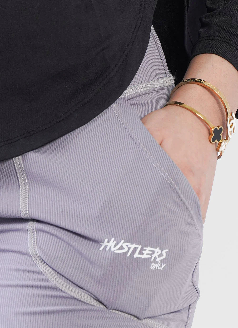 Grey Adapt Flared Seamless Leggings for Gym | HustlersOnlyPK