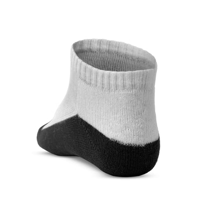 Ankle Crew Socks - White & Black