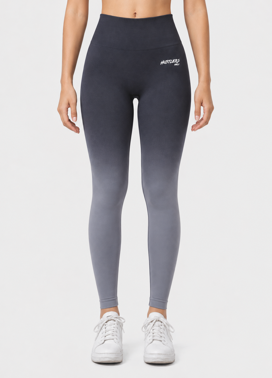 Dip Dye Seamless Leggings-Grey