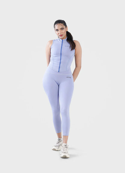 Sky Blue Code Zip Up Vest | HustlersOnlyPK